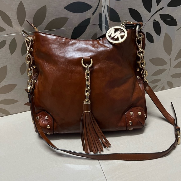Michael Kors Handbags - Authentic vintage Tan MK with studs